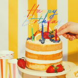 Caketopper "Happy Birthday" Bunt XL