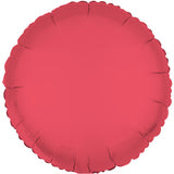 Rund-Folienballon Neon Rot