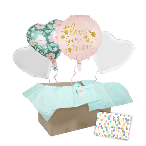 Heliumballon-Geschenk "Love you mom"