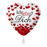 Heliumballon-Geschenk "Ich liebe Dich"