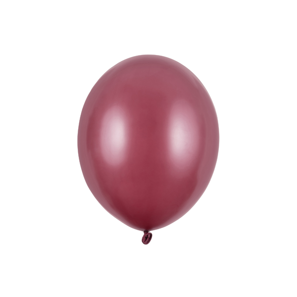 Mini Ballons Ø 12cm Pearl Aubergine 100 Stk.