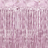 Partyvorhang lang Roségold Glitzer