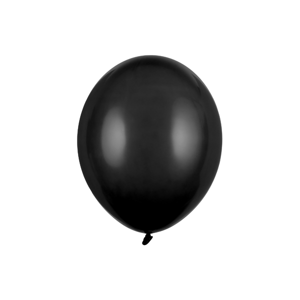 Mini Ballons Ø 12cm Pastell Schwarz 10 Stk.