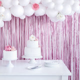 Partyvorhang lang Roségold Glitzer