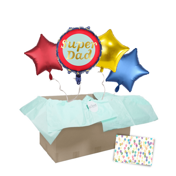 Heliumballon-Geschenk "Super Dad"