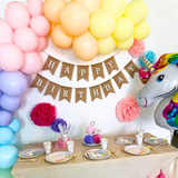 Jute-Girlande "Happy Birthday"