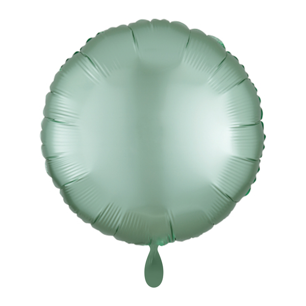 Rund-Folienballon Mint Satin
