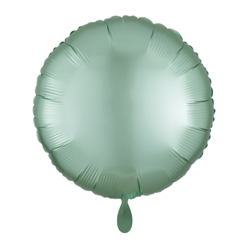 Rund-Folienballon Mint Satin