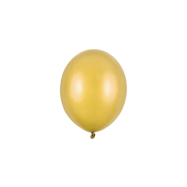 Mini Ballons Ø 12cm Pearl Gold 10 Stk.