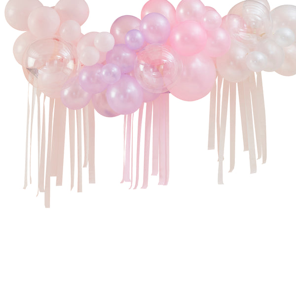 Backdrop-Kit Pastell Tasseln & Ballongirlande