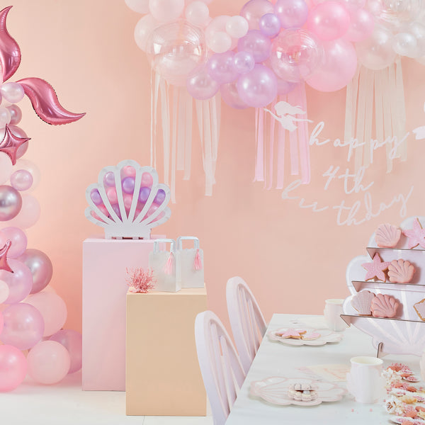 Backdrop-Kit Pastell Tasseln & Ballongirlande