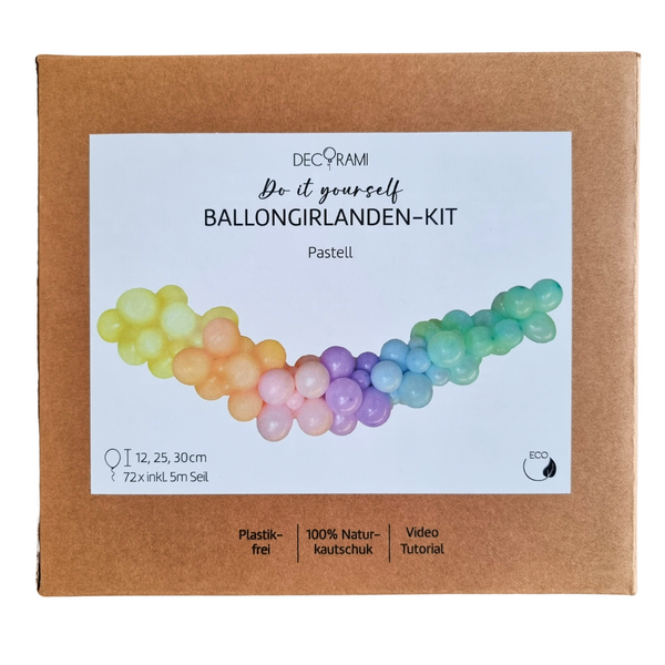 Ballongirlanden-Kit DIY Pastellfarben