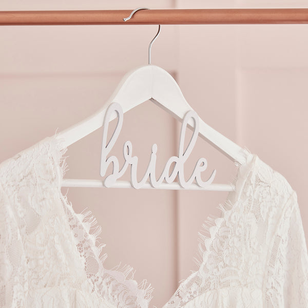 Kleiderbügel "bride" Weiß