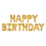 Ballonschriftzug "Happy Birthday" Gold