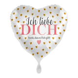 Heliumballon-Geschenk Valentinstag "Ich liebe Dich...Danke, dass es Dich gibt!" inkl. Liebeskarte