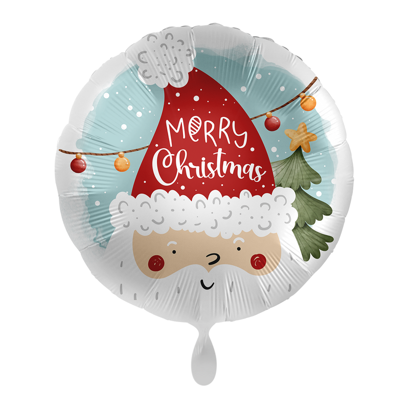 Heliumballon-Geschenk "Merry Christmas" Santa