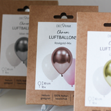 Luftballon-Set Chrom-Mix Roségold 10 Stk.
