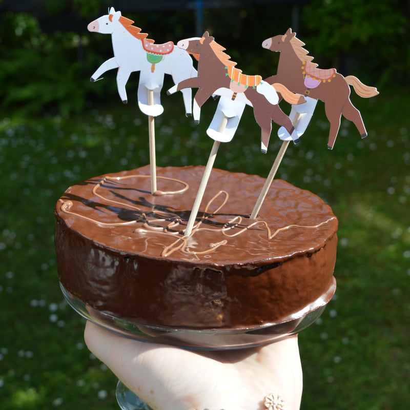 Cake-Topper Pferde 6 Stk.