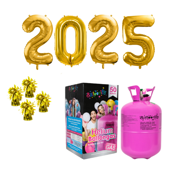 Silvester Set 2025 mit Helium