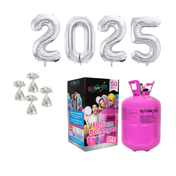 Silvester Set 2025 mit Helium