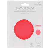 Rund-Folienballon Neon Rot