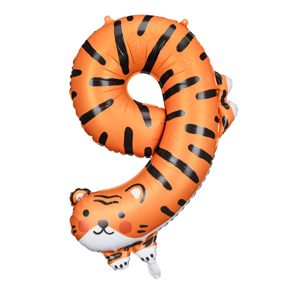 Zahlen Ballon 9 XL Tiger