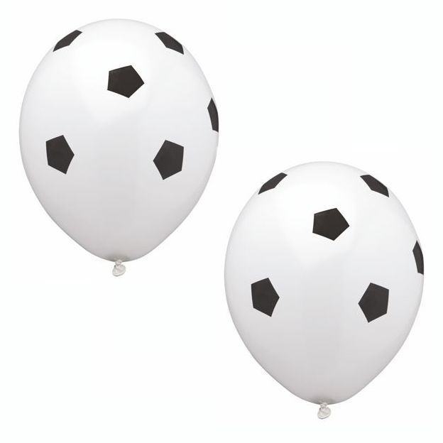 Luftballon Ø 30cm Fußball 8 Stk. - DECORAMI 