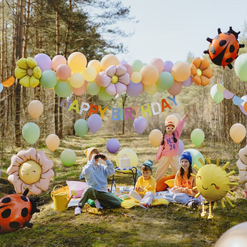 Folienballon Blümchen 4 Stk.