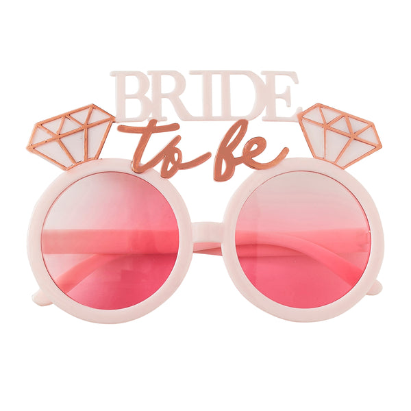 Motto Sonnenbrille "Bride To Be" Rosa