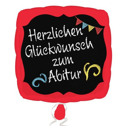 Folienballon "Herzlichen Glückwunsch zum Abitur"