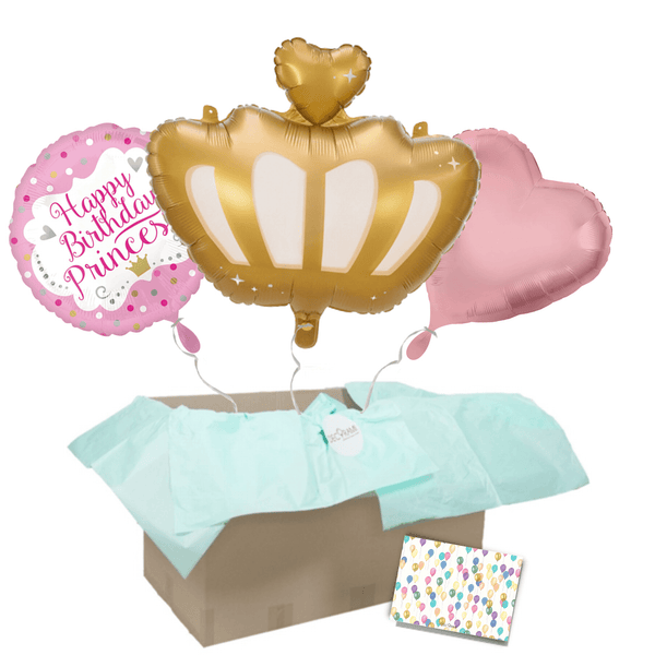 Heliumballon-Geschenk "Happy Birthday Princess"