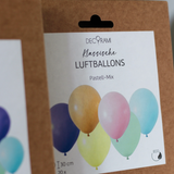 Luftballon-Set Pastell-Mix 20 Stk. Ø 30cm