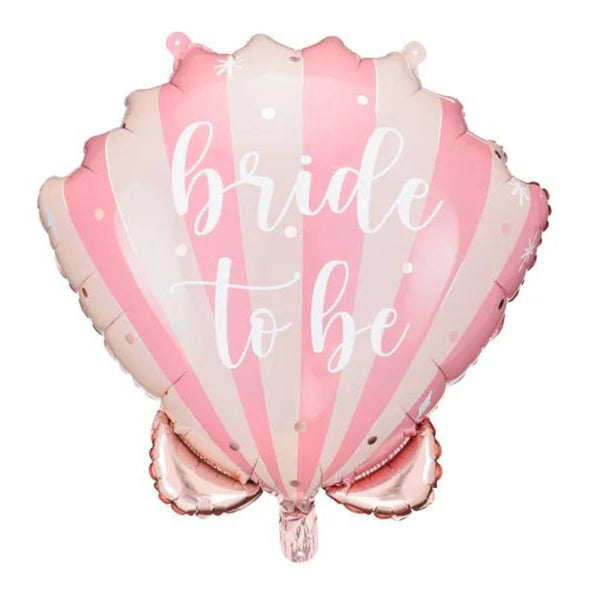 Folienballon "bride to be" Muschel