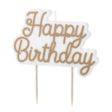 Geburtstagskerzen "Happy Birthday"