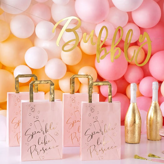 Geschenktüten "Sparkle like Prosecco" 6 Stk.