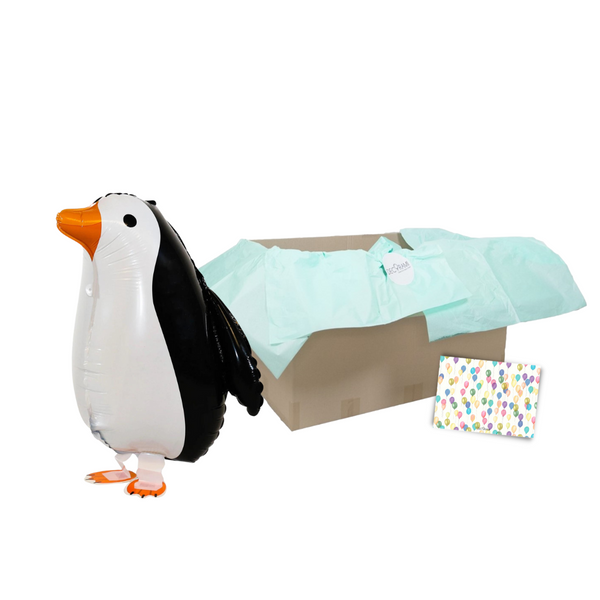 Heliumballon-Geschenk Airwalker Pinguin