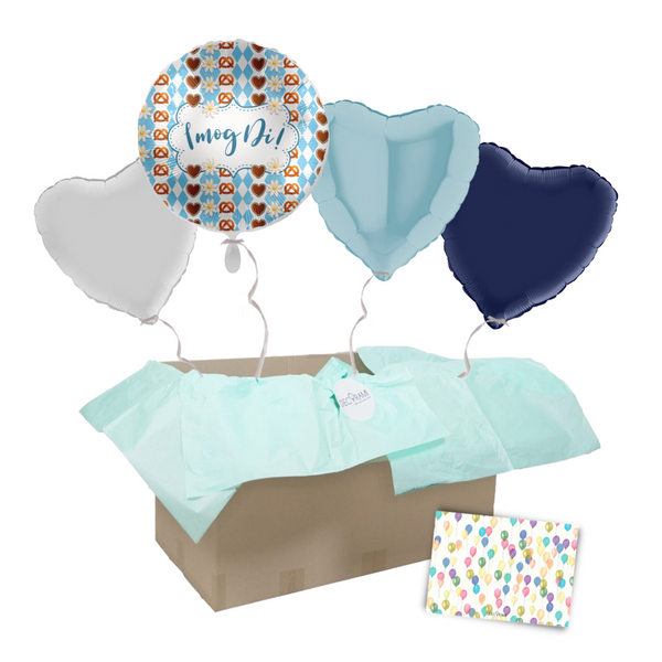 Heliumballon-Geschenk Oktoberfest "I mog Di !"