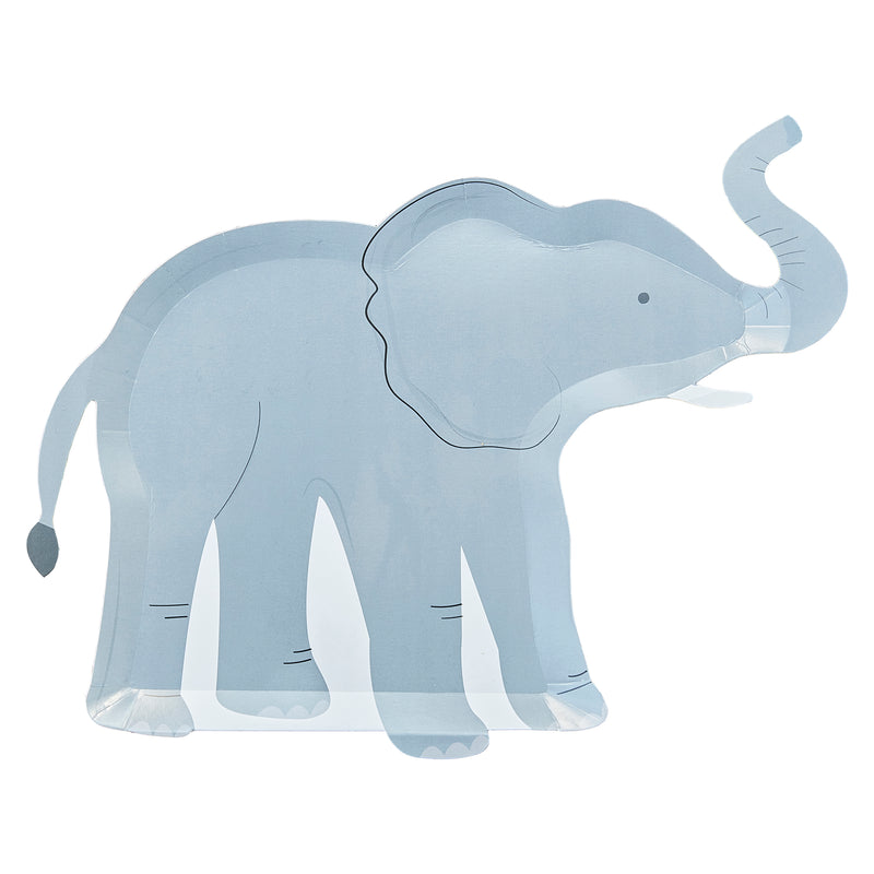 Eco-Pappteller Elefant 8 Stk.