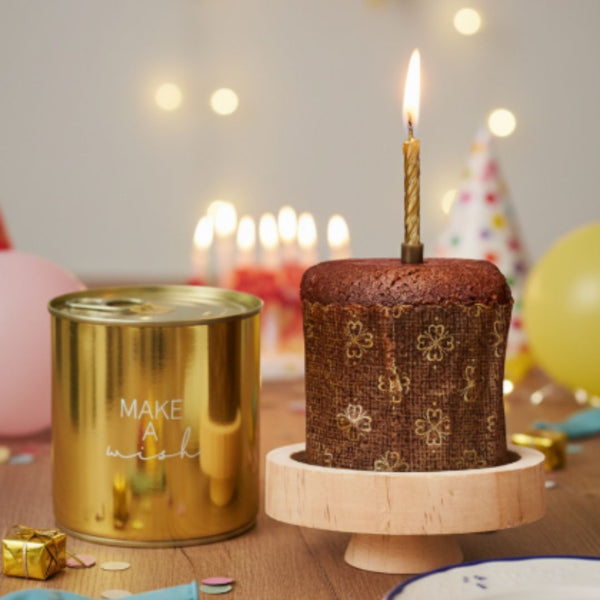 Geburtstags-Brownie "Make a Wish" mit Kerze