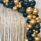 Ballongirlanden-Kit DIY Schwarz Gold Sterne