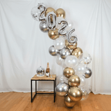 Ballongirlanden-Kit DIY Silvester "2026"