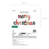 Ballonschriftzug "merry christmas"