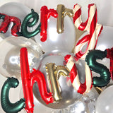 Ballonschriftzug "merry christmas"