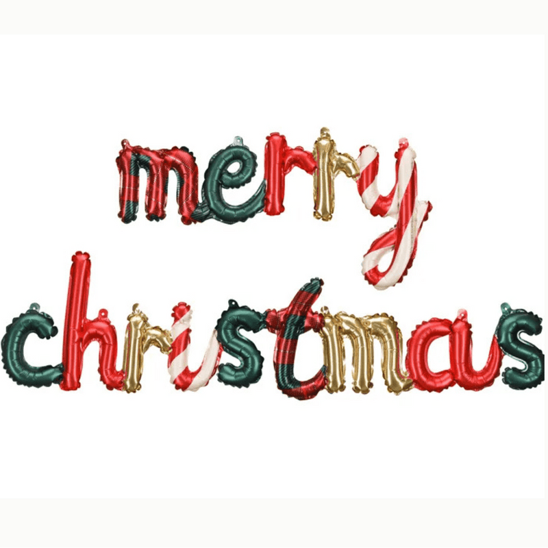 Ballonschriftzug "merry christmas"