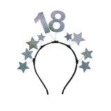 Haarreif "18". Geburtstag Silber
