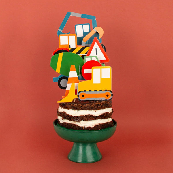 Caketopper Baustelle 8 Stk.