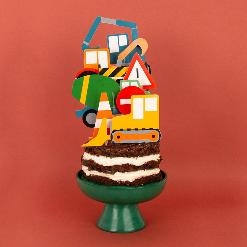 Caketopper Baustelle 8 Stk.