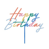Caketopper "Happy Birthday" Bunt XL