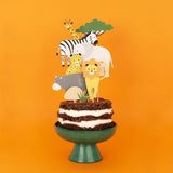 Caketopper Safari-Party 8 Stk.