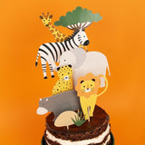 Caketopper Safari-Party 8 Stk.